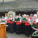 A German choir singing German folk songs